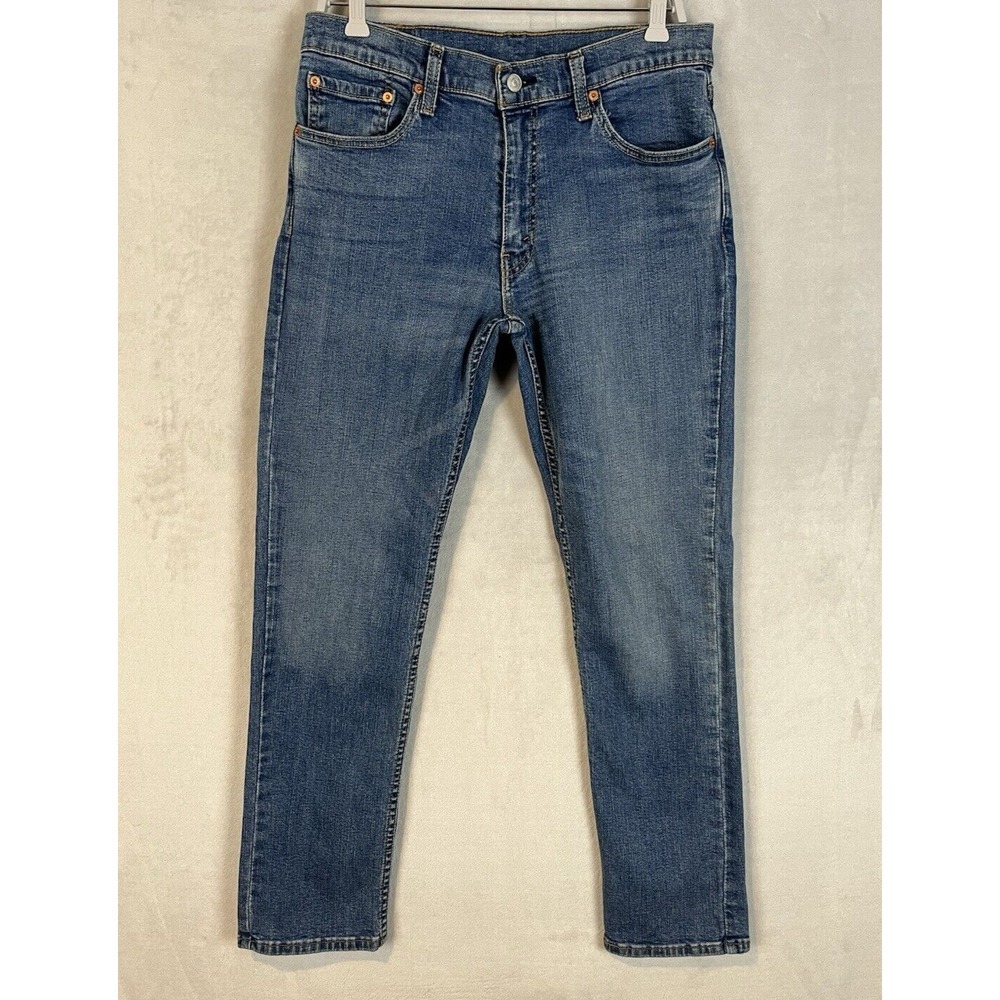 LEVIS 511 Jean Men 34x32 Medium Wash Stretch Slim Fit Tapered Modern Preppy
